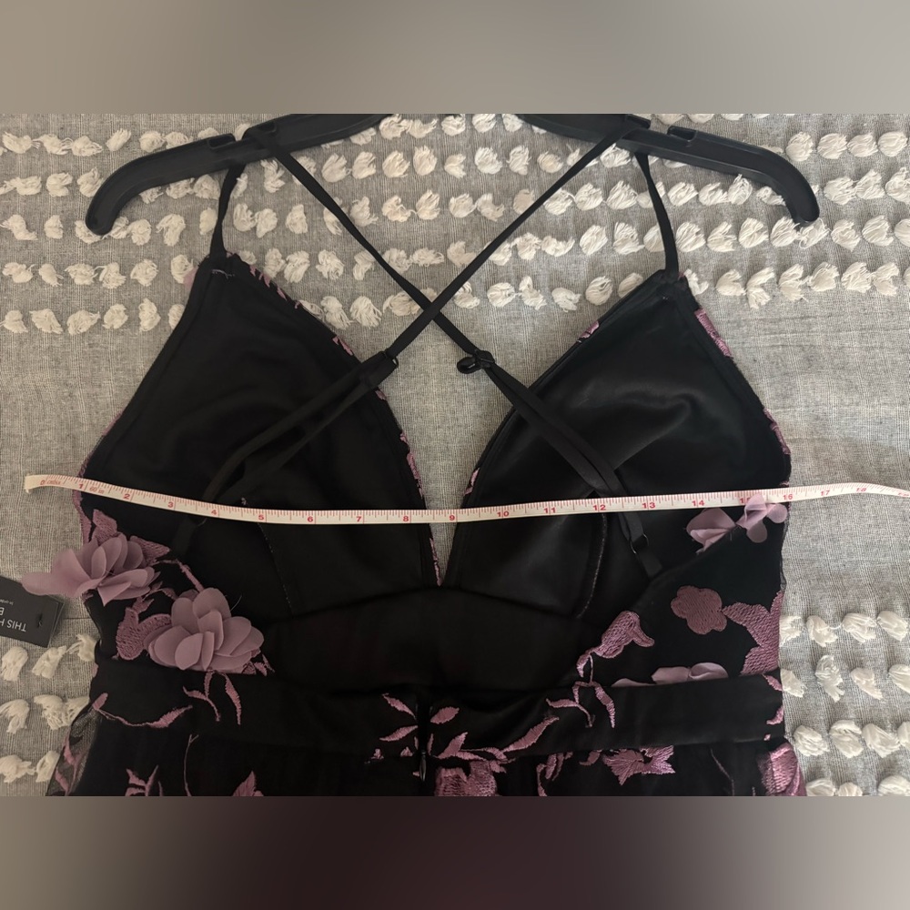 VENUS Black and Purple Floral Maxi Dress - Picture 10 of 10